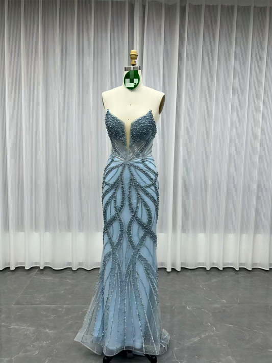 Crystals Long Prom Dress-019